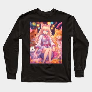 Cattastic Anime Tales Long Sleeve T-Shirt